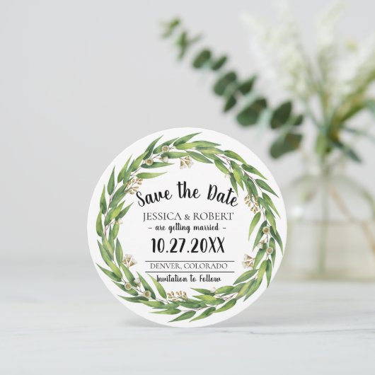 Het drijven Wilde Wreath Weddenschap sparen de Dat Kaart (Staand voorkant)