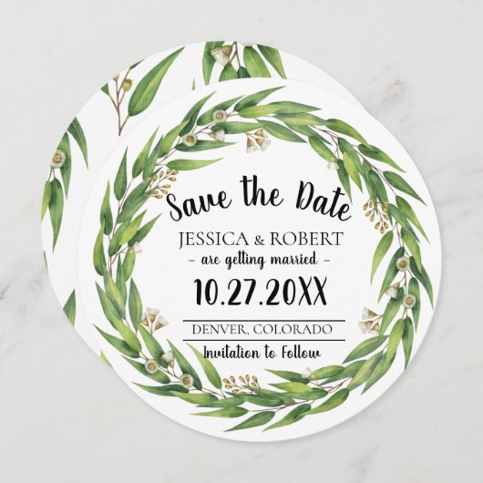 Het drijven Wilde Wreath Weddenschap sparen de Dat Kaart (Voorkant / Achterkant)