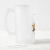 Het drink bier maakt je niet dik! matglas bierpul (Links)