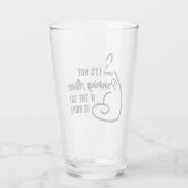 Het drink niet alleen als de kat thuis is glas (Achterkant)