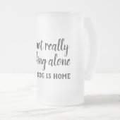 Het drink niet echt alleen grappig. matglas bierpul (Voorkant rechts)