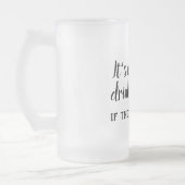 Het drink niet echt alleen grappig. matglas bierpul (Links)