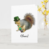 Het drink van de Ierse Kaart van de Eekhoorn (Gele Bloem)