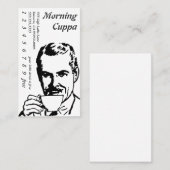 Het Drink van het portret de HoofdOchtend Cuppa Klantenkaartje (Voorkant / Achterkant)