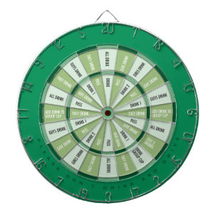 Het drink van Spel in Groen Dartbord