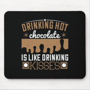 Het drink warme chocolade is als Drink kussens Muismat