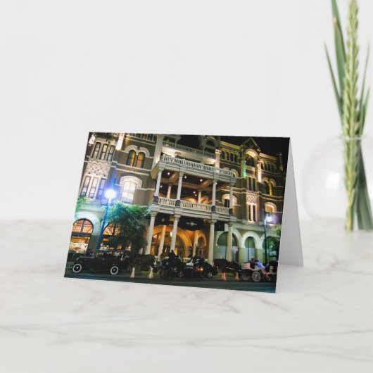 Het Driskill Achtervolgde Hotel Austin Texas Kaart (Voorkant)