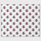 Het drogen van Bunny Rabbit met Broken Heart Patte Cadeaupapier (Vlak)