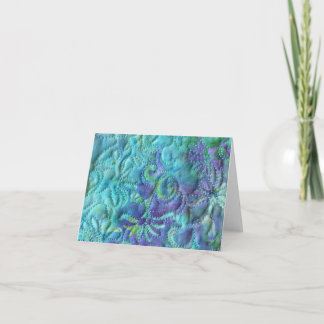 Het dromen in Blauwe Notecard Kaart