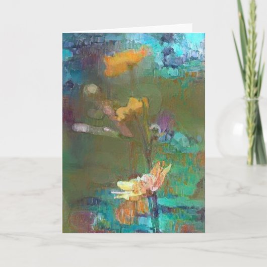 Het dromen van Bloemen Kaart (Voorkant)