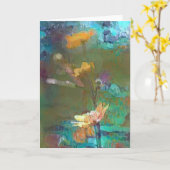 Het dromen van Bloemen Kaart (Gele Bloem)