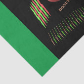Het dromen van donuts groen en zwart tissuepapier (Detail)