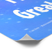 Het dromen van een geweldig wit kerstPoster Poster (Hoek)