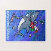 Het dromen van een geweldige White Xmas Puzzle Legpuzzel (Horizontaal)