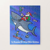 Het dromen van een geweldige White Xmas Puzzle Legpuzzel (Verticaal)