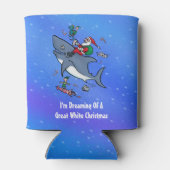 Het dromen van een geweldige witte haai grappige k blikjeskoeler (Achterkant)