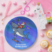 Het dromen van een geweldige witte haai grappige k papieren bordje (Feest)