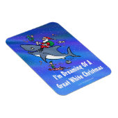 Het dromen van een geweldige witte haaienkerst magneet (Rechterzijde)