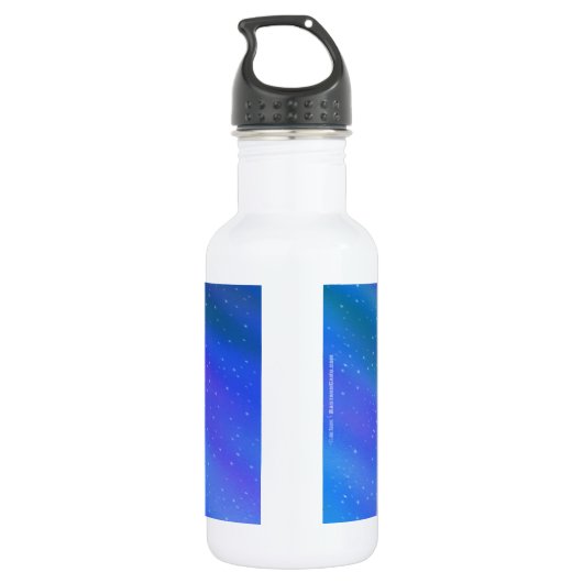 Het dromen van een geweldige witte haaienkerst waterfles (Achterkant)