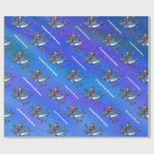 Het dromen van een grote witte kerst cadeaupapier (Vlak)