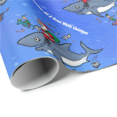 Het dromen van een grote witte kerst cadeaupapier (Rol Hoek)