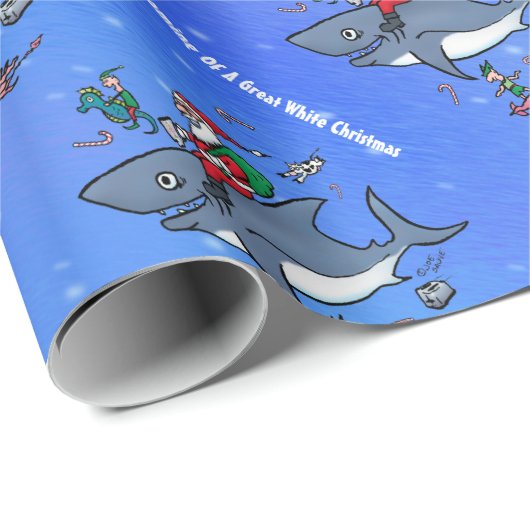 Het dromen van een grote witte kerst cadeaupapier (Rol Hoek)