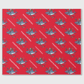 Het dromen van een grote witte kerstabel cadeaupapier (Vlak)