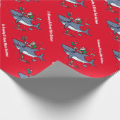 Het dromen van een grote witte kerstabel cadeaupapier (Hoek)