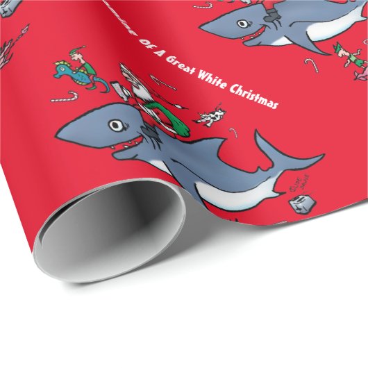 Het dromen van een grote witte kerstabel cadeaupapier (Rol Hoek)