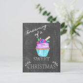 Het dromen van een heerlijk kerstfeest! briefkaart (Staand voorkant)