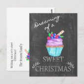 Het dromen van een heerlijk kerstfeest! briefkaart (Voorkant / Achterkant)