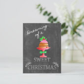 Het dromen van een heerlijk kerstfeest! briefkaart (Staand voorkant)