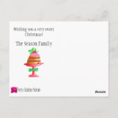 Het dromen van een heerlijk kerstfeest! briefkaart (Achterkant)