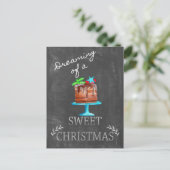 Het dromen van een heerlijk kerstfeest! briefkaart (Staand voorkant)