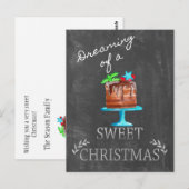 Het dromen van een heerlijk kerstfeest! briefkaart (Voorkant / Achterkant)