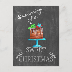 Het dromen van een heerlijk kerstfeest! briefkaart