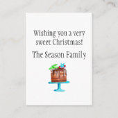 Het dromen van een heerlijk kerstfeest! informatiekaartje (Achterkant)