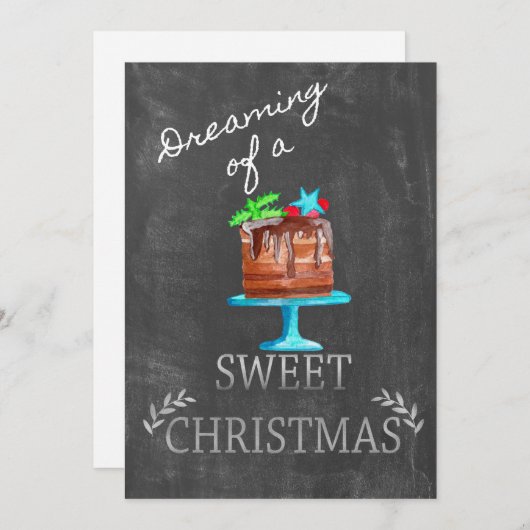 Het dromen van een heerlijk kerstfeest! kaart (Voorkant / Achterkant)