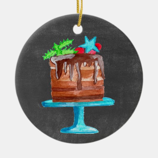 Het dromen van een heerlijk kerstfeest! keramisch ornament (Voorkant)