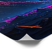 Het dromen van een neonlandschap uit een ander uni poster (Hoek)