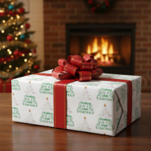 Het dromen van een wit kerstpapier