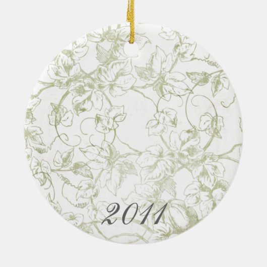 Het dromen van een witte kerst... keramisch ornament (Achterkant)