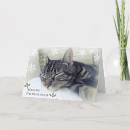 Het dromen van een witte Kerstkaart Feestdagen Kaart