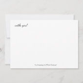 Het dromen van een Witte Kerstmis met je uitnodigi Kaart (Achterkant)