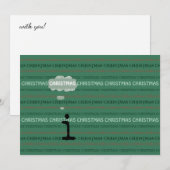 Het dromen van een Witte Kerstmis met je uitnodigi Kaart (Voorkant / Achterkant)