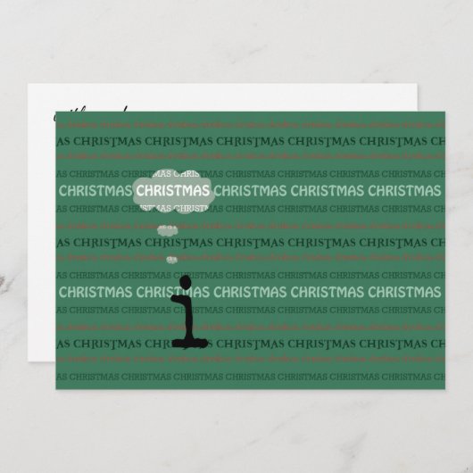 Het dromen van een Witte Kerstmis met je uitnodigi Kaart (Voorkant / Achterkant)