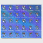 Het dromen van grote witte feestjes cadeaupapier (Vlak)