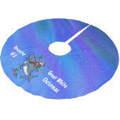 Het dromen van grote witte feestjes kerstboom rok (Gekanteld)