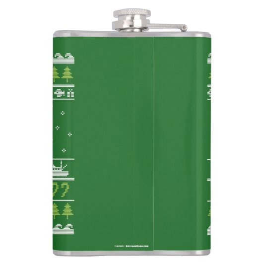 Het dromen van grote witte feestjes op een lelijke heupfles (Achterkant)