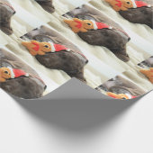 Het dromen van Kerstman - Duits Puppy Shorthair Cadeaupapier (Hoek)